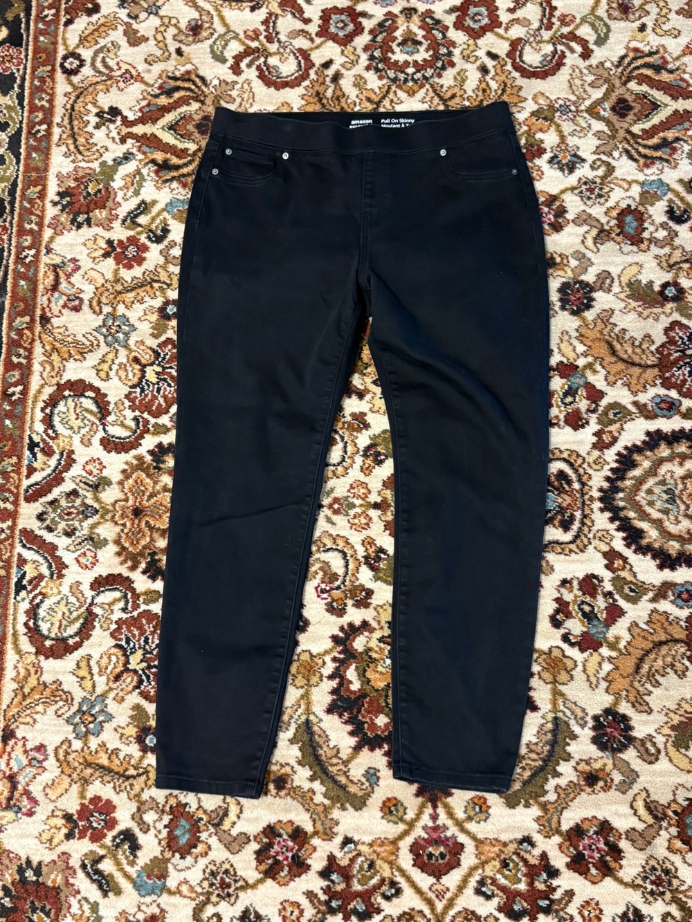 Amazon Essentials Black Pull On Pants